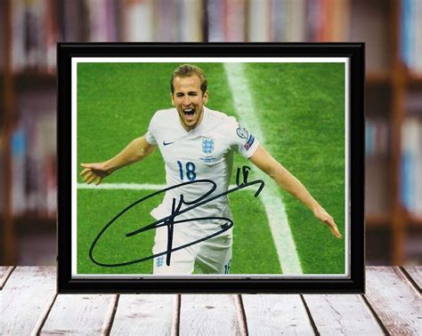 Harry Kane Autograph Replica Print Desktop | Etsy