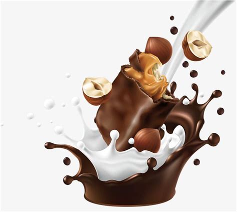 Hazelnut Chocolate Vector Hd Images, Hazelnut Milk Chocolate, Milk ...