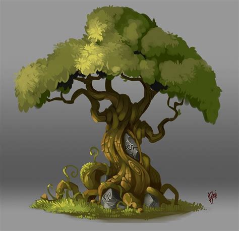 Concept Art. Tree 003, Raki Martinez on ArtStation at https://www ...