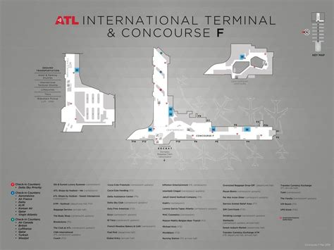 ATL International Airport Map - Guide maps online ATL International Airport Map Airport Gateway ...