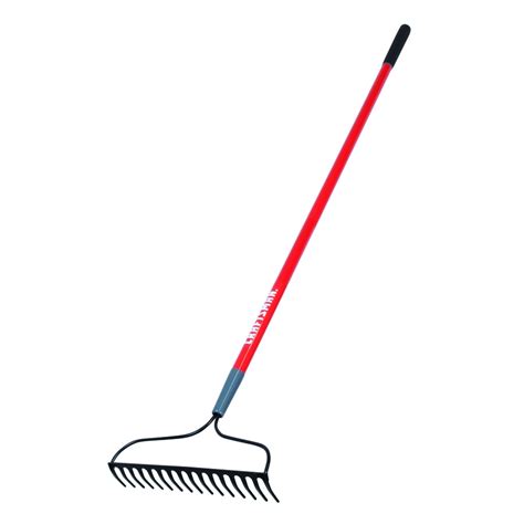 CRAFTSMAN 51-in L Fiberglass Handle Welded Steel Garden Rake at Lowes.com