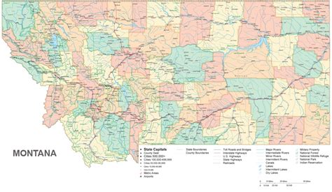 Map Of Montana Mountain Ranges