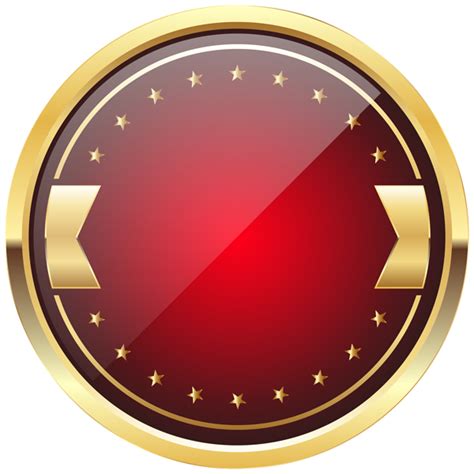 Red and Gold Badge Template PNG Clip Art Image | Art poster design, Art images, Clip art