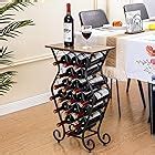 Amazon.com: Southern Homewares 7-Bottle Minuet Free Standing Wine Rack ...