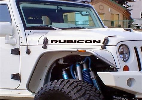 Pair of Wrangler Decal set Jeep stickers hood fender graphic TJ JK CJ YJ rubicon | Jeep stickers ...