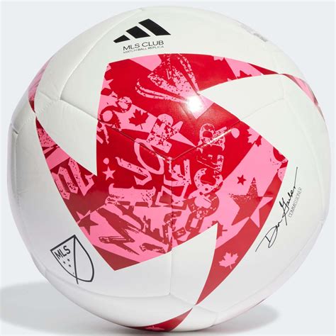 adidas 2023 MLS Club Ball - White-Red-Pink