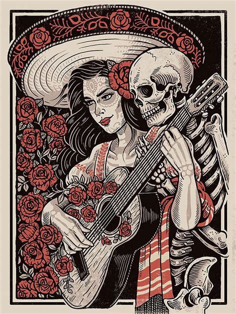 Day Of The Dead Female Art - Allyw-Getintoit