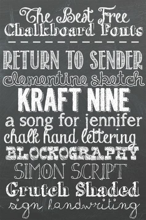 The Best Free Chalkboard Fonts for Your Next Project | Chalkboard fonts ...