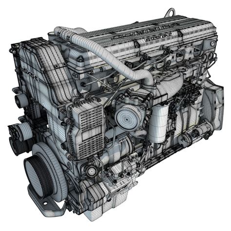 heavy duty diesel engine isx15 cummins 3D Models - CGTrader.com