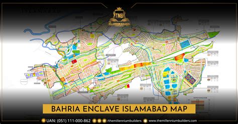 Bahria Enclave Islamabad Map (July 2024)