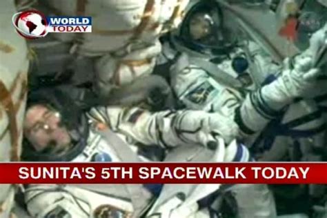 Sunita Williams undertakes her 5th spacewalk