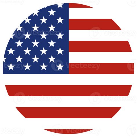 ícone redondo da bandeira dos estados unidos. bandeira americana 13743592 PNG