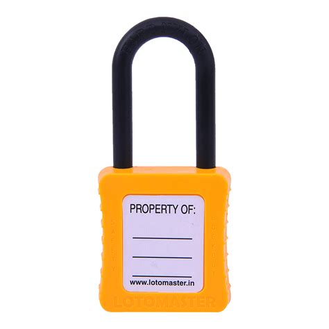 De-Electric Lockout Padlocks 2 Keyed Alike 38mm Yellow - LOTOMASTER