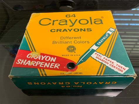 Vintage Box Crayola Crayons built-in sharpener + Target crayons + 24 2006 crayon | eBay