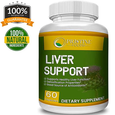 Pristine Food's Liver Supplement, Liver Cleanse with Milk Thistle Artichoke Dandelion Root ...