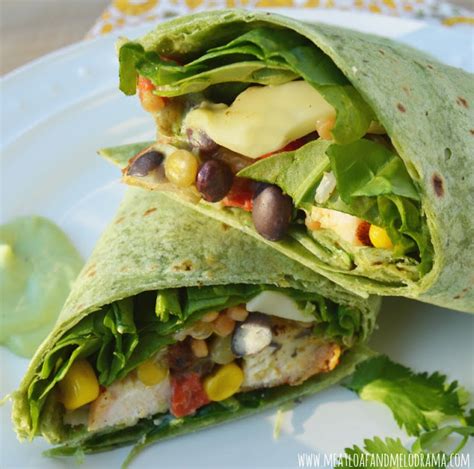 Southwest Chicken Protein Wraps with Avocado Buttermilk Dressing ...