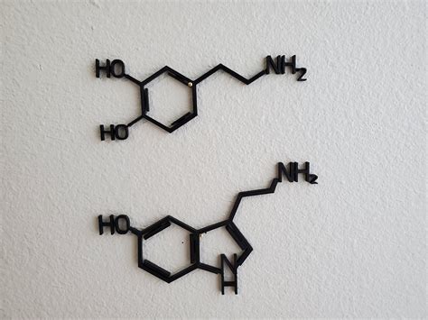 Dopamine Molecule Wall Art Dopamine Molecule Serotonin | Etsy