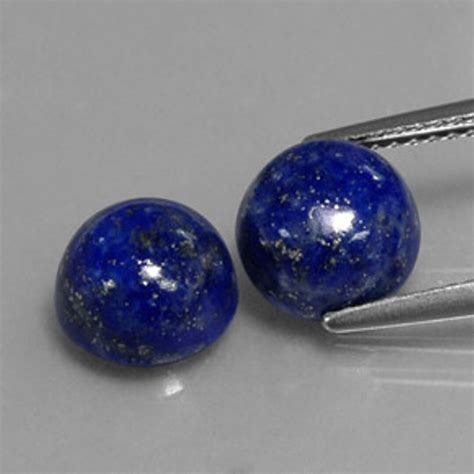 10mm Lapis Lazuli Cabochon Round Loose Gemstone, LAPIS LAZULI Round ...