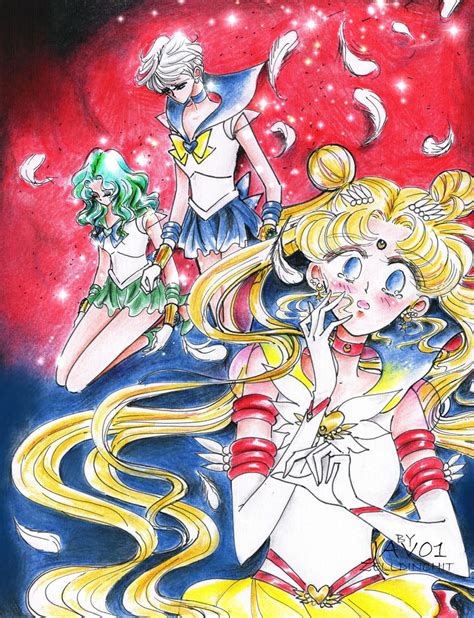 sailor moon stars - Death of Uranus and Neptune by zelldinchit on DeviantArt