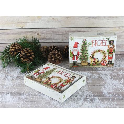 Holiday Nutcrackers Boxed Christmas Cards (18 pack) w/ Decorative Box ...