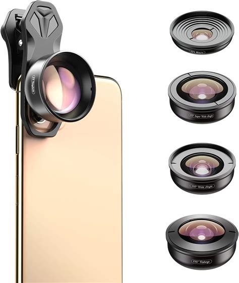 Apexel HD Mobile Phone Camera Phone Lens Set - 10x Macro Lens, 2X ...