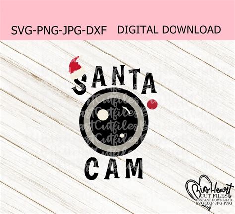 Santa Cam Svg Png Jpg Dxf Santa Cam Cut File Christmas - Etsy