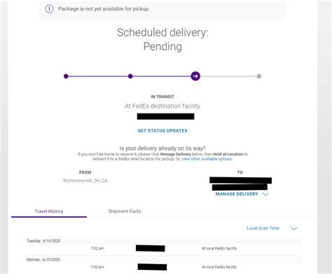 What's the status of my package? : r/FedEx