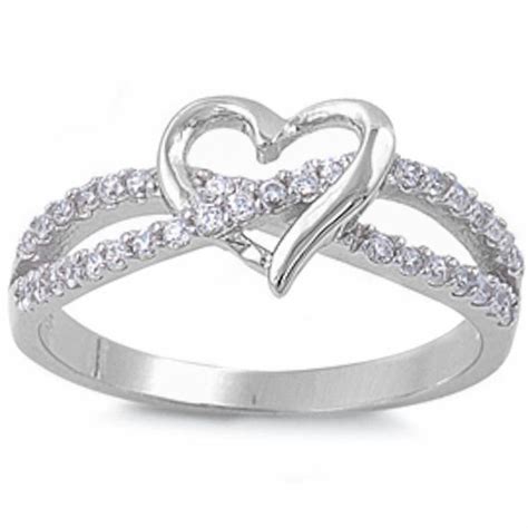 Infinity Heart Ring | Jewelry Freak! ;) | Silver rings, Sterling silver ...