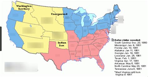 US Map 1850 Diagram | Quizlet