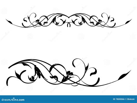 Floral Scroll Royalty Free Stock Image - Image: 7800066