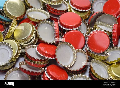 Pile of crown cork bottle caps Stock Photo - Alamy