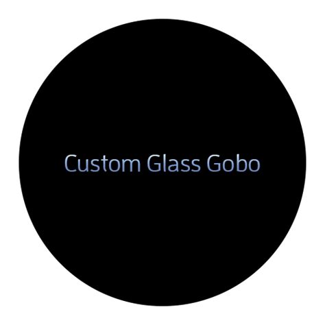 Custom Glass Gobo • Bellevue Lighting Gear Shop