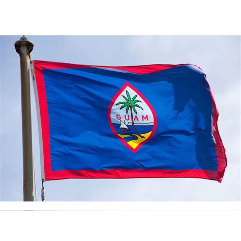 The Guam (GU) Flag Polyester Flag 5*3 FT 150*90 CM All color Logos-in Flags, Banners ...