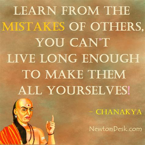 Learn from the Mistakes of Others | Chanakya Quotes | Chanakya quotes, Life quotes, Quotes