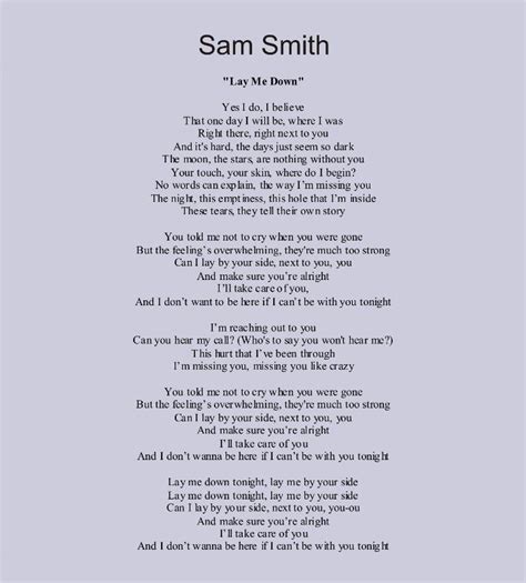 Sam Smith Lyric Quotes. QuotesGram