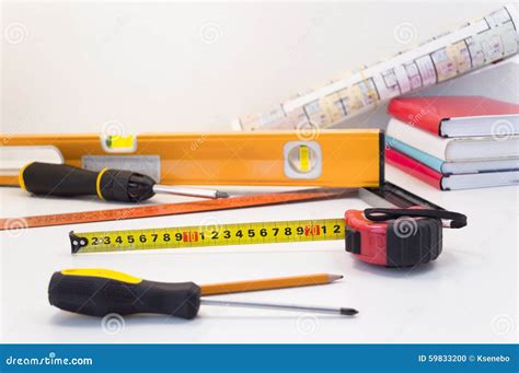 Construction worker tools stock photo. Image of industrial - 59833200