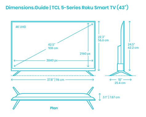 Tcl 55 Inch Tv 6 Series Dimensions | Smart TV Reviews