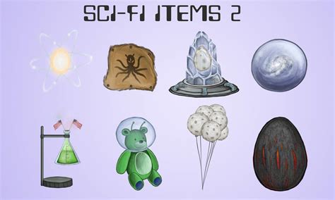 Science Fiction Items 2 by Louisetheanimator on DeviantArt