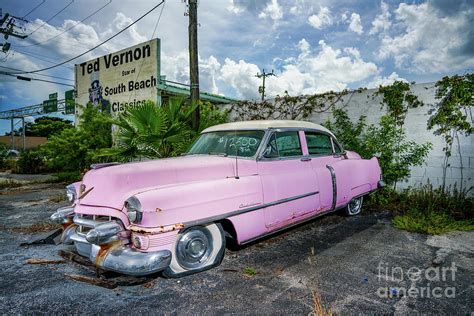 Photo of a vintage pink Cadillac Photograph by Felix Mizioznikov - Fine Art America