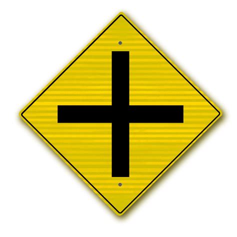 30"X30" Cross Road Symbol sign