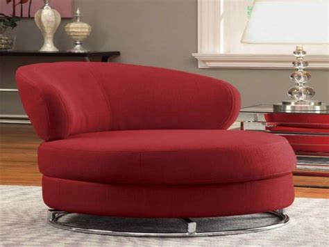 Marvelous Round Swivel Chair Big Red Swivel Armchair For Living Room ...