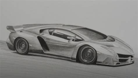 How to Draw a Lamborghini Veneno Step by Step || Super Car Drawing Tutorial