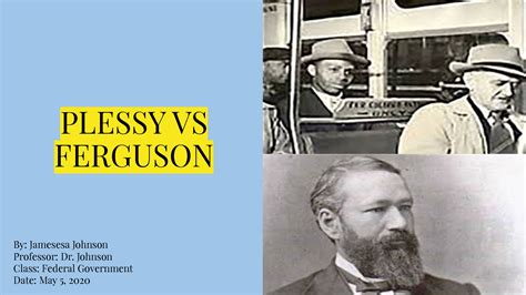 SOLUTION: Plessy vs ferguson - Studypool