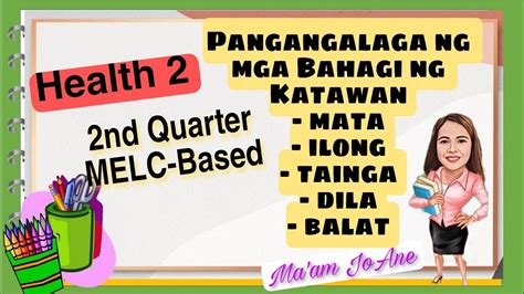 GRADE 2 HEALTH - Pangangalaga ng mga Bahagi ng Katawan-mata,ilong ...