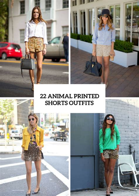 22 Animal Print Shorts Outfits To Repeat - Styleoholic