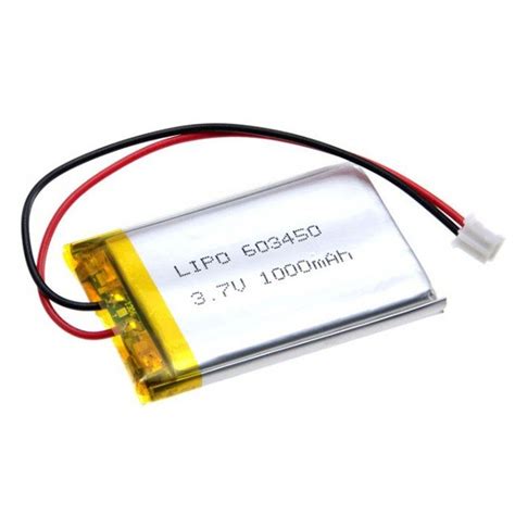 Lithium Ion Polymer Battery - 3.7v 1000mAh