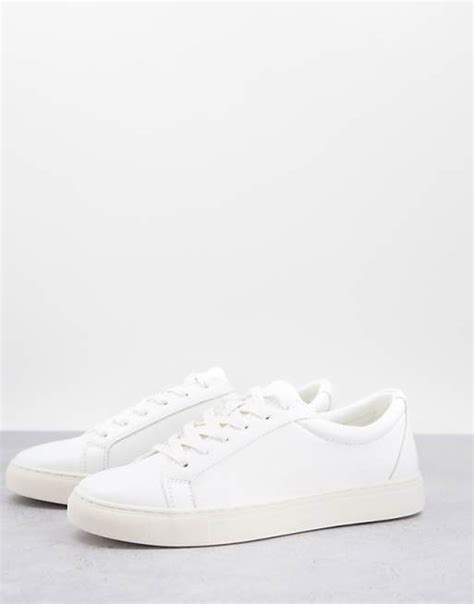 Kurt Geiger whitworth lace up trainers in white | ASOS