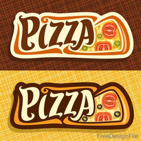 Pizza banners template design vector free download