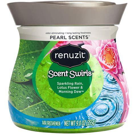 Renuzit Pearl Scents Air Freshener, Sparkling Rain, Lotus Flower & Morning Dew, 9 Ounces ...