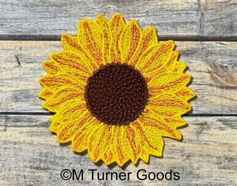 FSL Embroidered Sunflower Free Standing Lace - Etsy